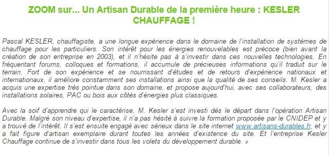 Newsletter Chambre de Metiers et de l'Artisanat